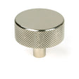 From The Anvil - Polished Nickel Brompton Cabinet Knob - 38mm (No rose) | Sku. 47146 | Trade Door Handles.