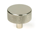 From The Anvil - Polished Nickel Brompton Cabinet Knob - 38mm (No rose) | Sku. 47146 | Trade Door Handles.