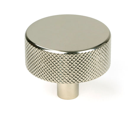 From The Anvil - Polished Nickel Brompton Cabinet Knob - 38mm (No rose) | Sku. 47146 | Trade Door Handles.