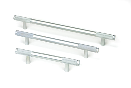 From The Anvil - Satin Chrome Half Brompton Pull Handle - Small | Sku. 47147 | Trade Door Handles.