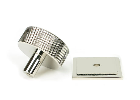 From The Anvil - Polished Nickel Brompton Cabinet Knob - 38mm (Square) | Sku. 47148 | Trade Door Handles.