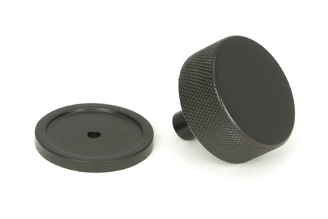 From The Anvil - Aged Bronze Brompton Cabinet Knob - 38mm (Plain) | Sku. 47149 | Trade Door Handles.