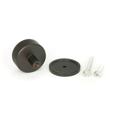 From The Anvil - Aged Bronze Brompton Cabinet Knob - 38mm (Plain) | Sku. 47149 | Trade Door Handles.