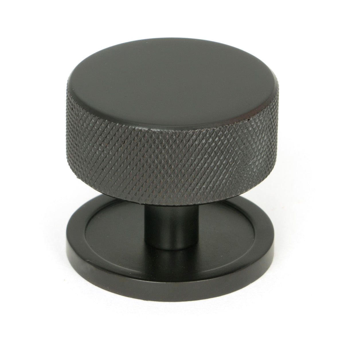 From The Anvil - Aged Bronze Brompton Cabinet Knob - 38mm (Plain) | Sku. 47149 | Trade Door Handles.