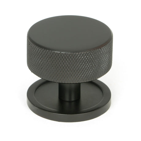From The Anvil - Aged Bronze Brompton Cabinet Knob - 38mm (Plain) | Sku. 47149 | Trade Door Handles.