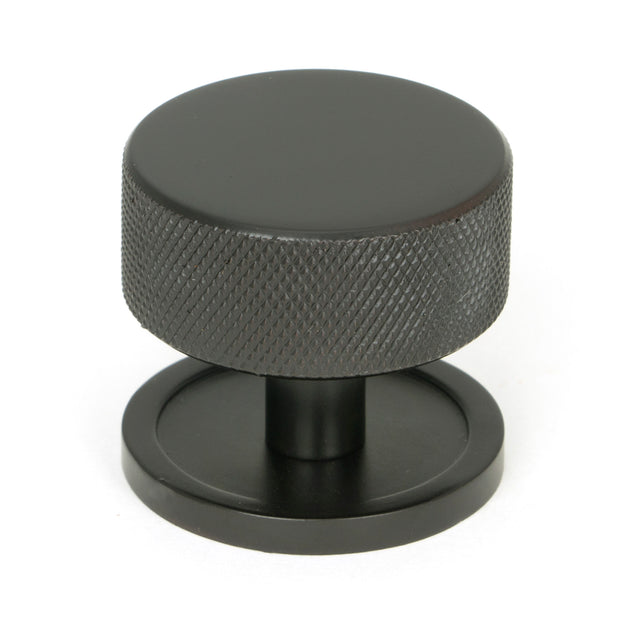 From The Anvil - Aged Bronze Brompton Cabinet Knob - 38mm (Plain) | Sku. 47149 | Trade Door Handles.