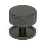 From The Anvil - Aged Bronze Brompton Cabinet Knob - 38mm (Plain) | Sku. 47149 | Trade Door Handles.