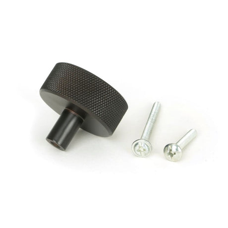 From The Anvil - Aged Bronze Brompton Cabinet Knob - 38mm (No rose) | Sku. 47150 | Trade Door Handles.