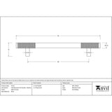 From The Anvil - Satin Chrome Half Brompton Pull Handle - Medium | Sku. 47151 | Trade Door Handles.