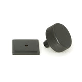 From The Anvil - Aged Bronze Brompton Cabinet Knob - 38mm (Square) | Sku. 47152 | Trade Door Handles.