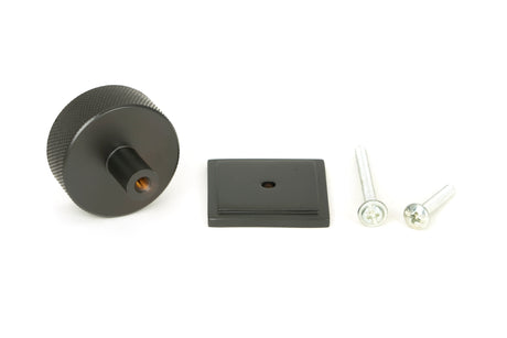 From The Anvil - Aged Bronze Brompton Cabinet Knob - 38mm (Square) | Sku. 47152 | Trade Door Handles.