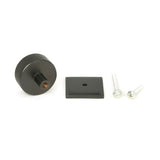 From The Anvil - Aged Bronze Brompton Cabinet Knob - 38mm (Square) | Sku. 47152 | Trade Door Handles.
