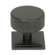 From The Anvil - Aged Bronze Brompton Cabinet Knob - 38mm (Square) | Sku. 47152 | Trade Door Handles.