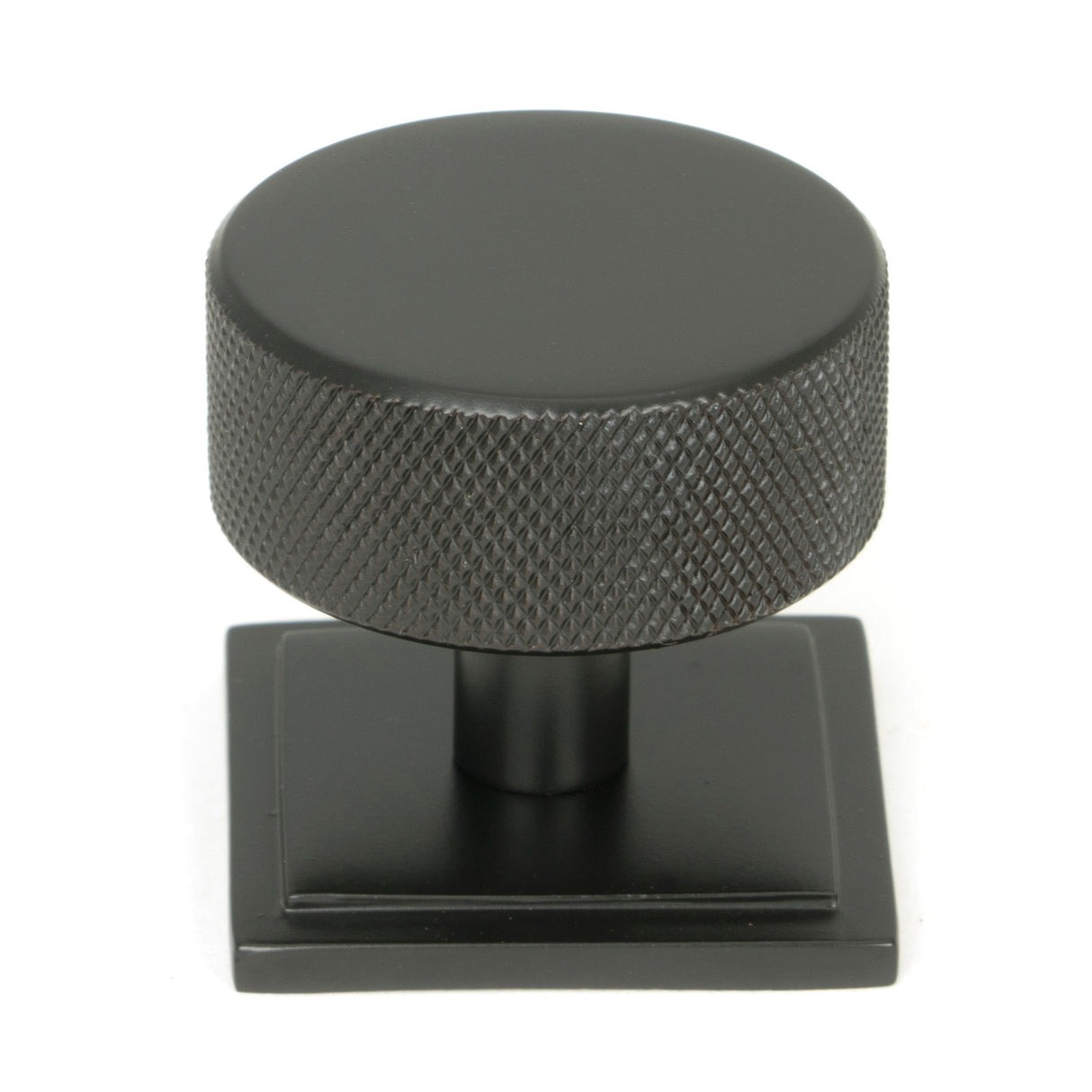 From The Anvil - Aged Bronze Brompton Cabinet Knob - 38mm (Square) | Sku. 47152 | Trade Door Handles.