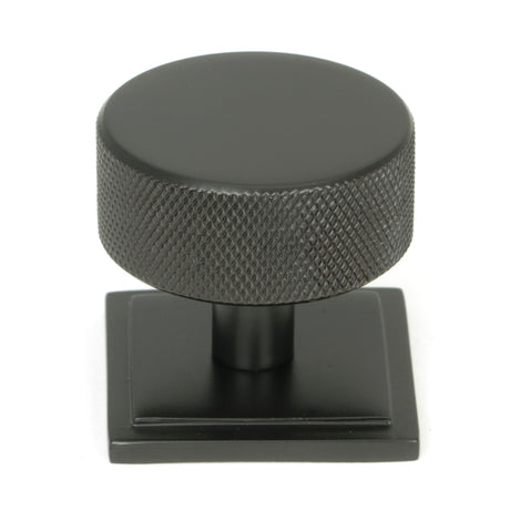 From The Anvil - Aged Bronze Brompton Cabinet Knob - 38mm (Square) | Sku. 47152 | Trade Door Handles.