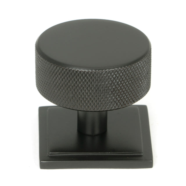 From The Anvil - Aged Bronze Brompton Cabinet Knob - 38mm (Square) | Sku. 47152 | Trade Door Handles.