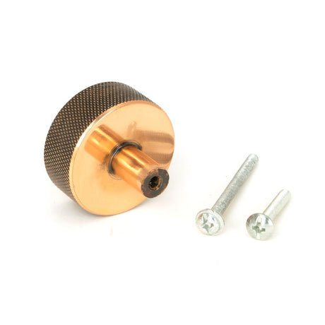 From The Anvil - Polished Bronze Brompton Cabinet Knob - 38mm (No rose) | Sku. 47154 | Trade Door Handles.