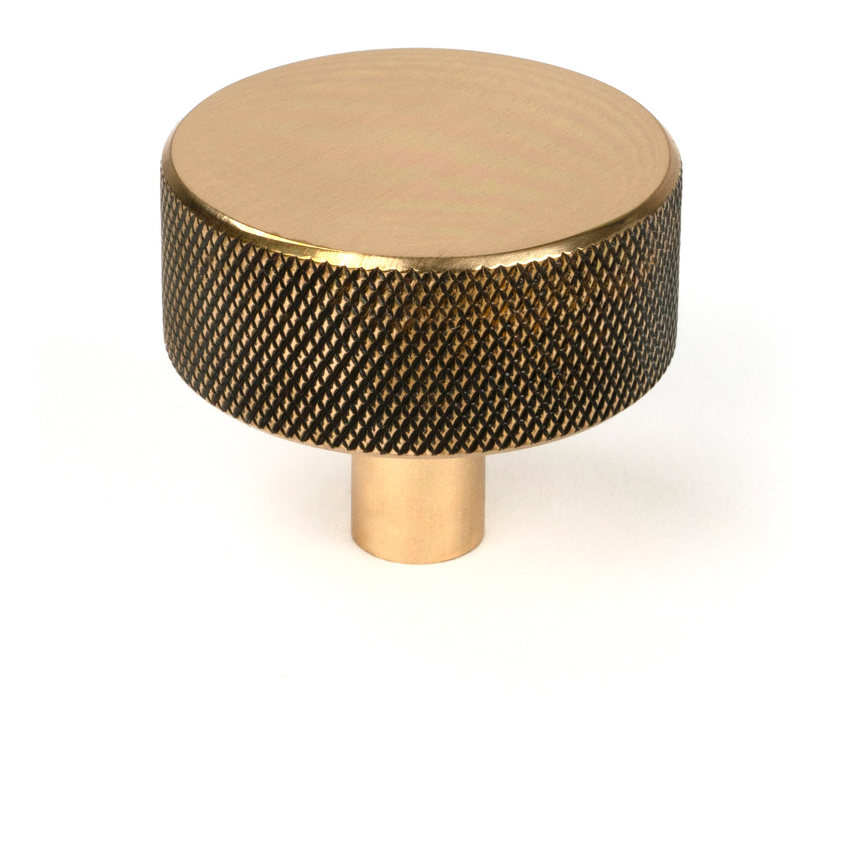From The Anvil - Polished Bronze Brompton Cabinet Knob - 38mm (No rose) | Sku. 47154 | Trade Door Handles.