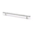 From The Anvil - Satin Chrome Half Brompton Pull Handle - Large | Sku. 47155 | Trade Door Handles.