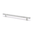 From The Anvil - Satin Chrome Half Brompton Pull Handle - Large | Sku. 47155 | Trade Door Handles.