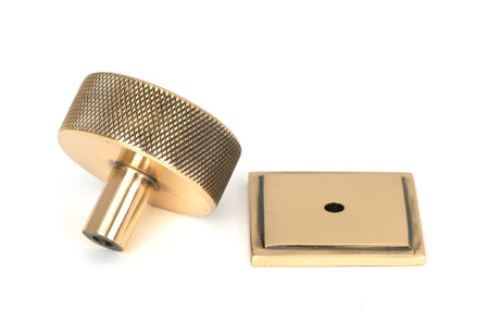 From The Anvil - Polished Bronze Brompton Cabinet Knob - 38mm (Square) | Sku. 47156 | Trade Door Handles.