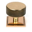 From The Anvil - Polished Bronze Brompton Cabinet Knob - 38mm (Square) | Sku. 47156 | Trade Door Handles.