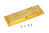 From The Anvil - Polished Brass 175mm Art Deco Rectangular Pull | Sku. 47157 | Trade Door Handles.
