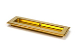 From The Anvil - Polished Brass 175mm Art Deco Rectangular Pull | Sku. 47157 | Trade Door Handles.