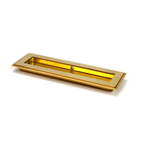 From The Anvil - Polished Brass 175mm Art Deco Rectangular Pull | Sku. 47157 | Trade Door Handles.