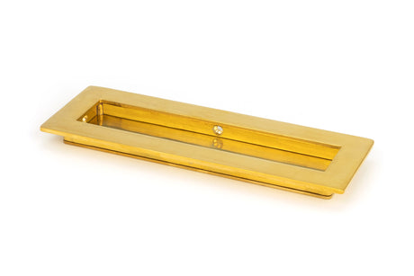 From The Anvil - Polished Brass 175mm Plain Rectangular Pull | Sku. 47159 | Trade Door Handles.