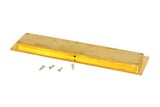 From The Anvil - Polished Brass 250mm Plain Rectangular Pull | Sku. 47160 | Trade Door Handles.