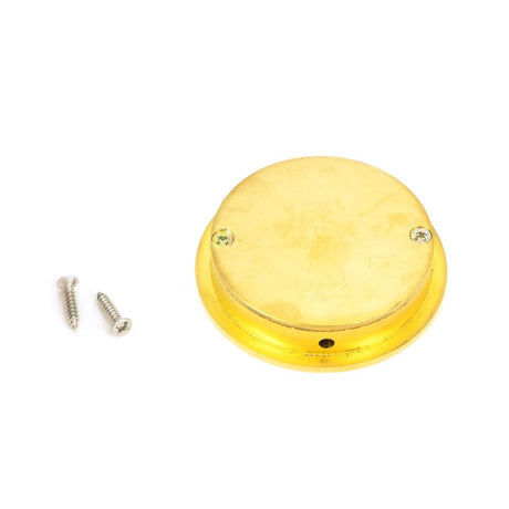 From The Anvil - Polished Brass 60mm Plain Round Pull | Sku. 47167 | Trade Door Handles.