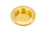 From The Anvil - Polished Brass 60mm Plain Round Pull | Sku. 47167 | Trade Door Handles.
