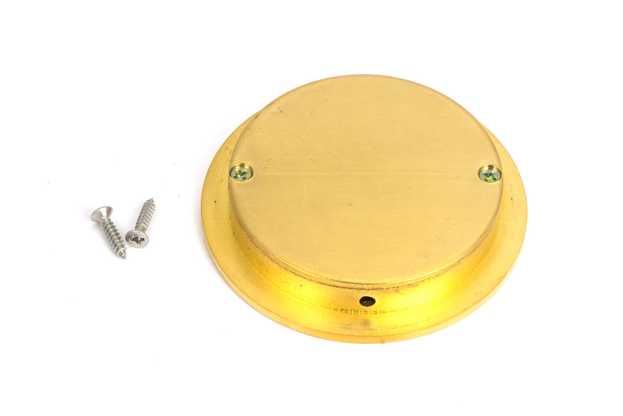 From The Anvil - Polished Brass 75mm Plain Round Pull | Sku. 47168 | Trade Door Handles.