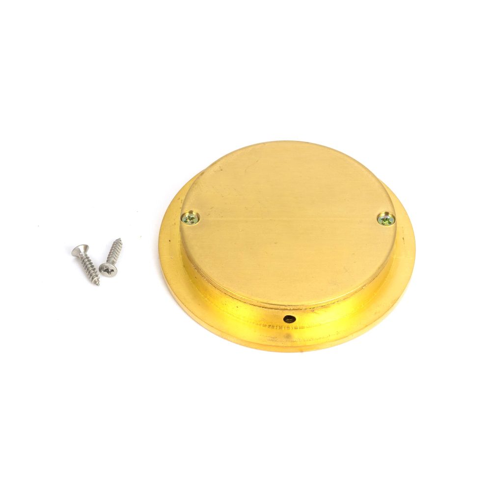 From The Anvil - Polished Brass 75mm Plain Round Pull | Sku. 47168 | Trade Door Handles.