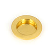 From The Anvil - Polished Brass 75mm Plain Round Pull | Sku. 47168 | Trade Door Handles.