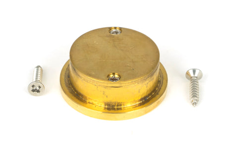 From The Anvil - Polished Brass 34mm Round Finger Edge Pull | Sku. 47174 | Trade Door Handles.