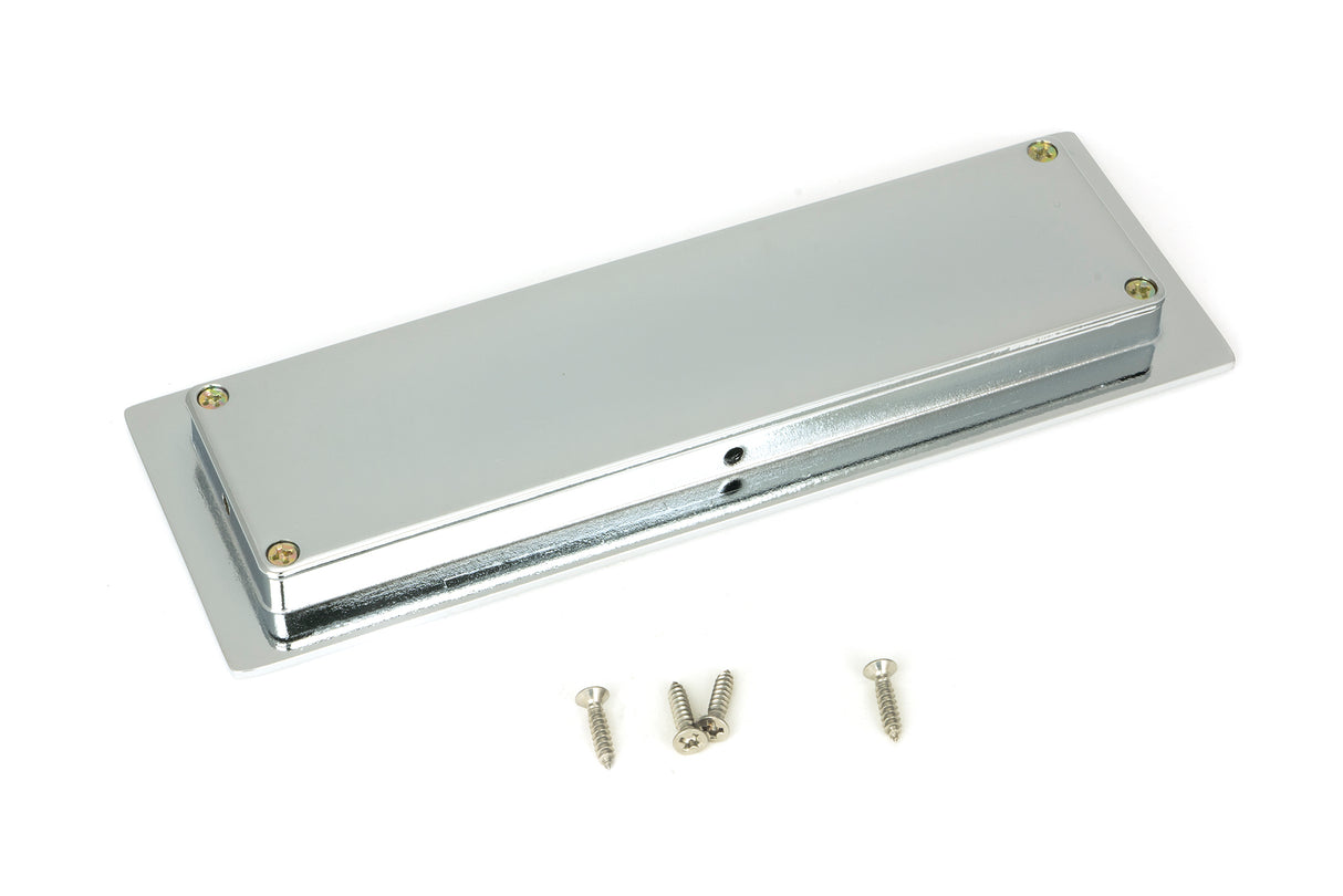 From The Anvil - Polished Chrome 175mm Art Deco Rectangular Pull | Sku. 47175 | Trade Door Handles.