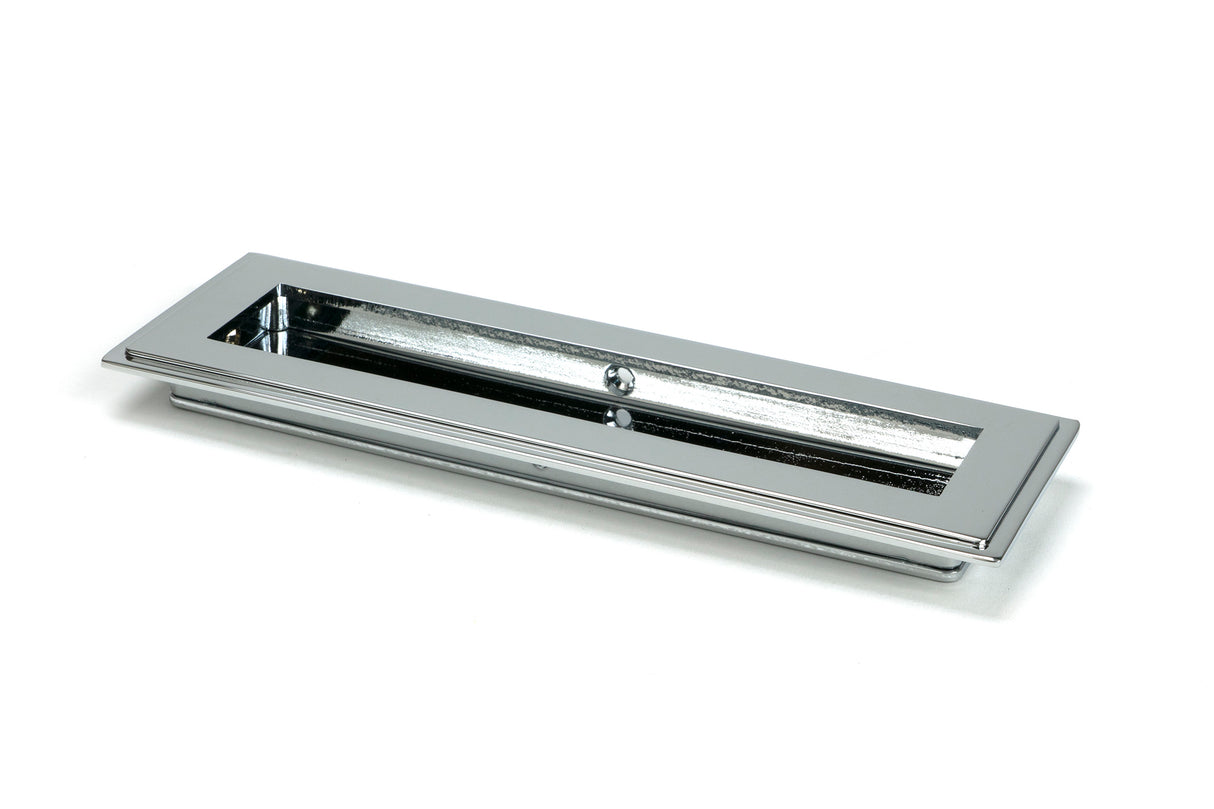 From The Anvil - Polished Chrome 175mm Art Deco Rectangular Pull | Sku. 47175 | Trade Door Handles.