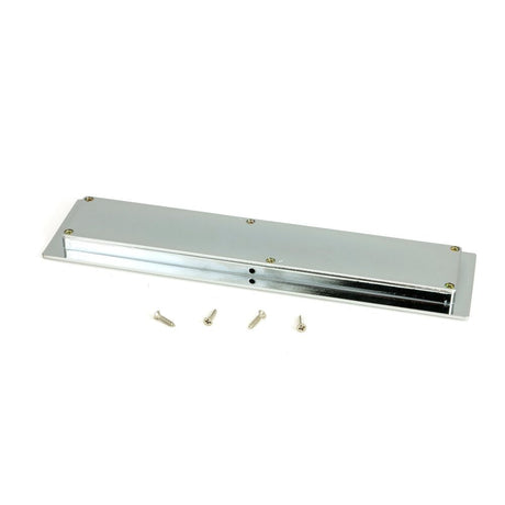 From The Anvil - Polished Chrome 250mm Art Deco Rectangular Pull | Sku. 47176 | Trade Door Handles.