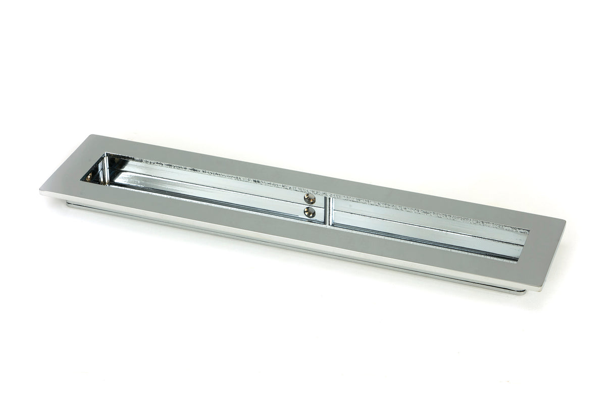 From The Anvil - Polished Chrome 250mm Plain Rectangular Pull | Sku. 47178 | Trade Door Handles.