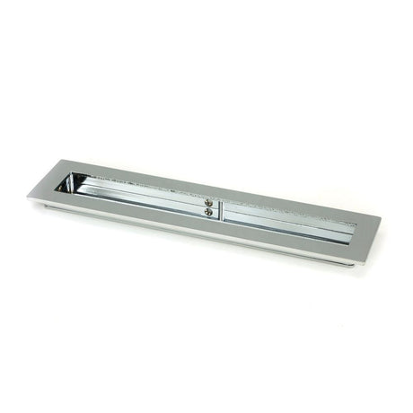 From The Anvil - Polished Chrome 250mm Plain Rectangular Pull | Sku. 47178 | Trade Door Handles.