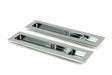 From The Anvil - Polished Chrome 250mm Plain Rectangular Pull - Privacy Set | Sku. 47182 | Trade Door Handles.