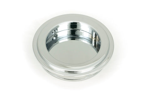 From The Anvil - Polished Chrome 60mm Art Deco Round Pull | Sku. 47183 | Trade Door Handles.