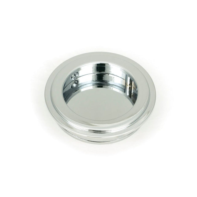 From The Anvil - Polished Chrome 60mm Art Deco Round Pull | Sku. 47183 | Trade Door Handles.