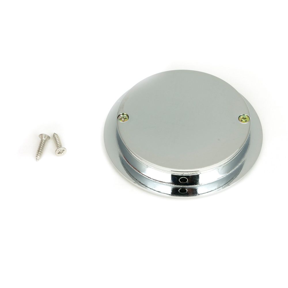 From The Anvil - Polished Chrome 75mm Art Deco Round Pull | Sku. 47184 | Trade Door Handles.