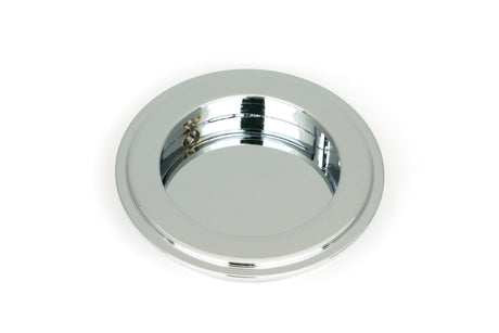 From The Anvil - Polished Chrome 75mm Art Deco Round Pull | Sku. 47184 | Trade Door Handles.