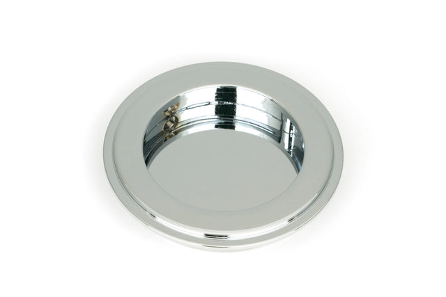 From The Anvil - Polished Chrome 75mm Art Deco Round Pull | Sku. 47184 | Trade Door Handles.