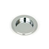 From The Anvil - Polished Chrome 75mm Art Deco Round Pull | Sku. 47184 | Trade Door Handles.