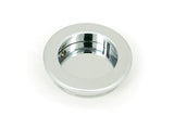 From The Anvil - Polished Chrome 60mm Plain Round Pull | Sku. 47185 | Trade Door Handles.